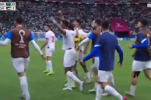 هدف الأردن الأول أمام السعودية (نذار الرشدان)