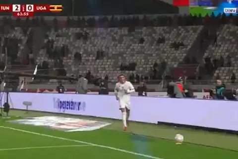 هدف تونس الثالث أمام أوغندا (إلياس العاشوري)