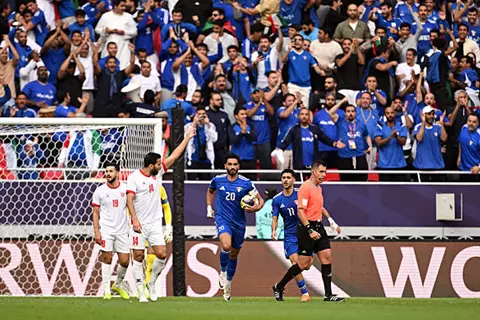 هدف الكويت أمام الأردن