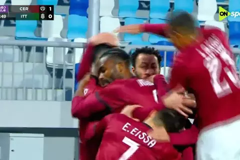 هدف سيراميكا كليوباترا الأول أمام الاتحاد السكندري (عمرو السولية)