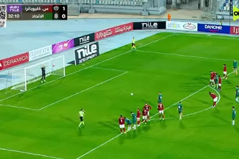 هدف الاتحاد السكندري الأول أمام سيراميكا كليوباترا (أفشة)