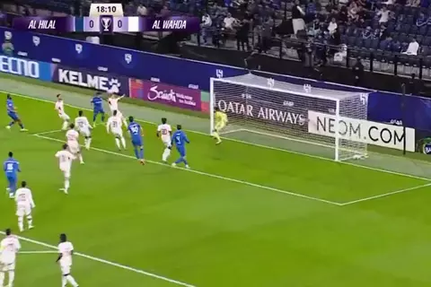 هدف الهلال الأول أمام الوحدة (نونيز)