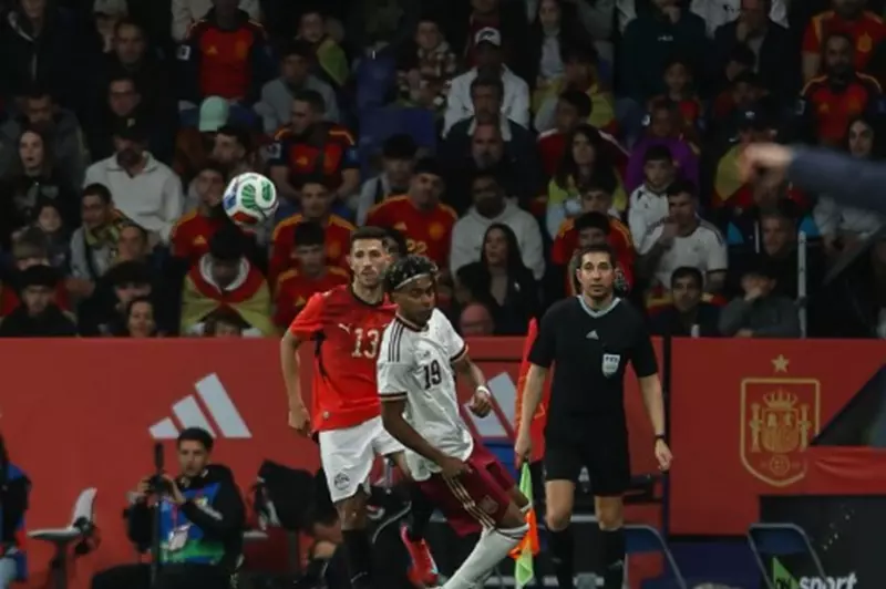 جانب من ودية مصر وإسبانيا