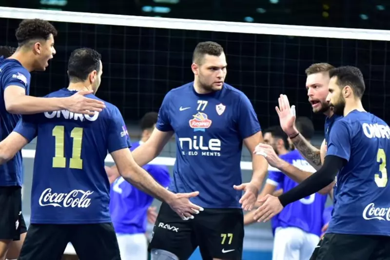 فريق الكرة الطائرة بنادي الزمالك