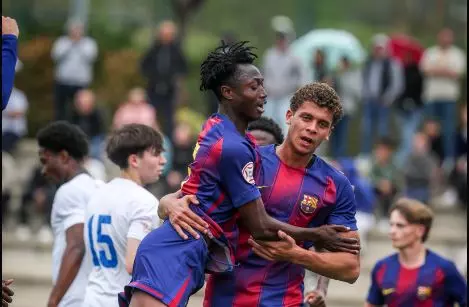 حمزة عبد الكريم يقود برشلونة للشباب للقب دوري تحت 19 عامًا بهاتريك في 15 دقيقة — image 5