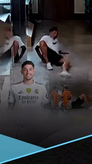 سقوط طريف لفالفيردي يثير هلع جماهير ريال مدريد