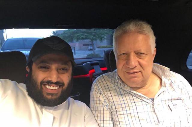 مرتضى منصور مع تركي آل الشيخ