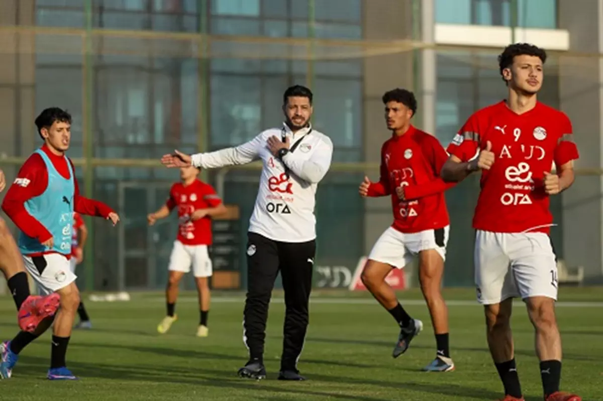 منتخب مصر للشباب يواصل تدريباته الجماعية