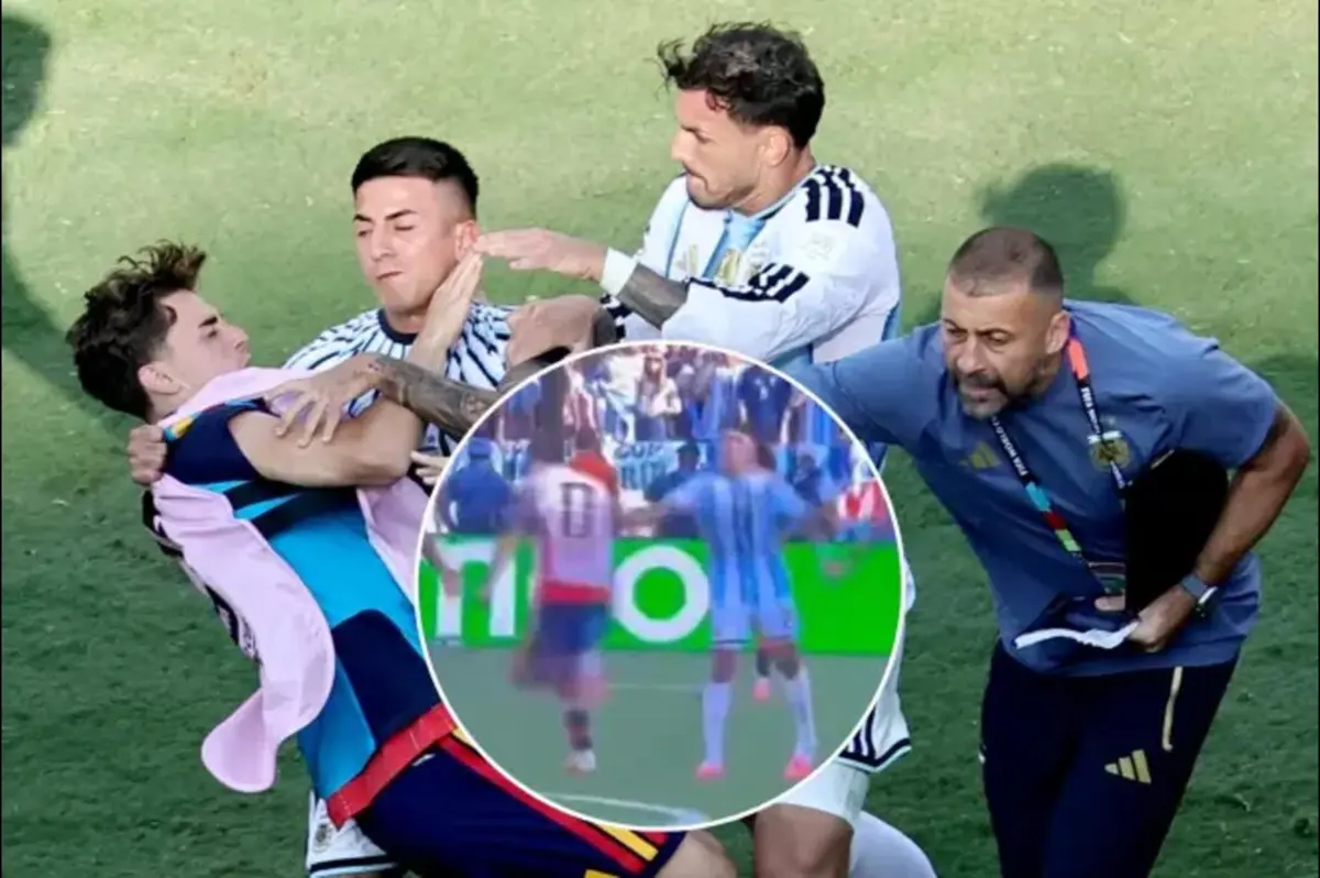 عاجل| بدأت بلكمة.. الكاميرات تكشف المتسبب في العنف عقب نهائي كأس العالم وعقوبات متوقعة 