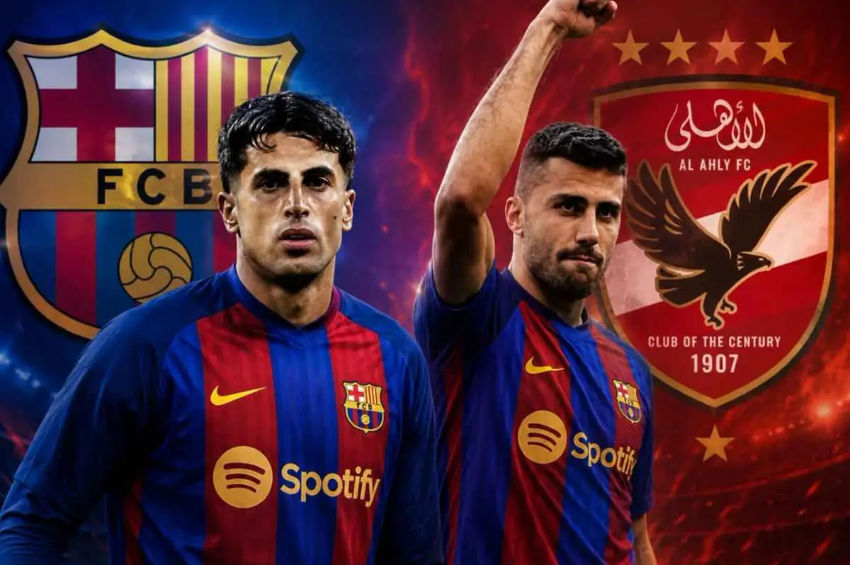 عاجل | مصدر لـ"يلا كورة": برشلونة ينوي تقديم رودري وكانسيلو أمام الأهلي 